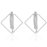 Creative Bohemian Alloy Geometric Diamond Retro Earrings Wholesale Nihaojewerly main image 3