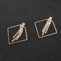Creative Bohemian Alloy Geometric Diamond Retro Earrings Wholesale Nihaojewerly main image 5
