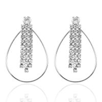 Boucles D&#39;oreilles Creuses Ovales En Alliage De Mode En Gros Nihaojewerly main image 5