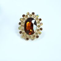 Hot Retro Full Diamond Crystal Glass Adjustable Ring Wholesale Nihaojewelry sku image 9