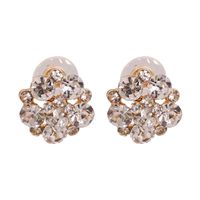 Retro Geometric Diamond Alloy Artificial Gemstones Earrings Ear Studs sku image 1