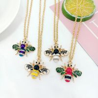 New Simple Insect Pendant Diamond Alloy Bee Necklace Fashion Wild Clavicle Chain Ornaments main image 3