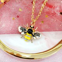 Neue Einfache Insektenanhänger Diamantlegierung Bienenhalskette Mode Wilde Schlüsselbein Kette Ornamente main image 5