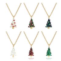 Simple Fashion  Rhinestone Alloy Fruit Christmas Series Necklace main image 5