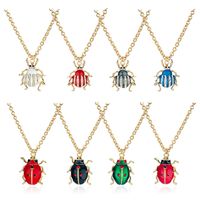 New Simple Insect Pendant Diamond Alloy Animal Necklace main image 6