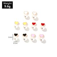 Korean Color-preserving Oil Drop Cartoon Cute Pearl Earlobe Earrings Wholesale main image 5