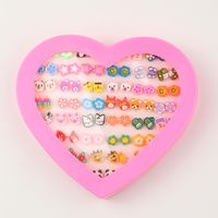 Cute  Children Korean Love Boxed Earrings Wholesale main image 3