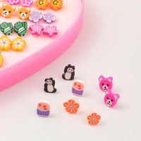 Cute  Children Korean Love Boxed Earrings Wholesale main image 4