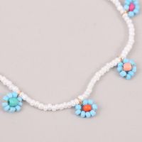 Fashion Long Hand-woven Rice Bead Flower Necklace main image 5