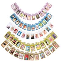 Baby Birthday Party Photo Wall Decoration Photo Pull Flag Party Supplies main image 2