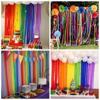 Hot-selling Color Crepe Paper Strip Wall Decoration Pull Strip Garland Diy Party Arrangement Wholesale main image 4