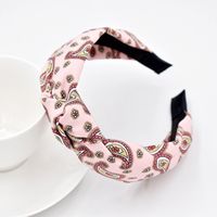Retro Bohemian Water Drop Pattern Ethnic Headband Fabric Knotted Hair Accessories Wholesale main image 5