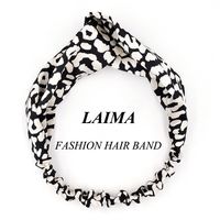 New Leopard Print Women Face Wash Street Exaggerated Fabric Headband Wholesale main image 5