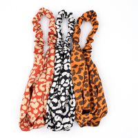 New Leopard Print Women Face Wash Street Exaggerated Fabric Headband Wholesale main image 6