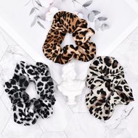 Retro Leopard Print Hair Ring Creative Ponytail Leopard Rubber Band Head Rope Wholesale main image 1