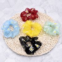 New Spring And Summer Small Daisy Hair Ring Rubber Band Wholesale main image 2
