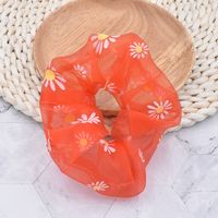 New Spring And Summer Small Daisy Hair Ring Rubber Band Wholesale main image 3
