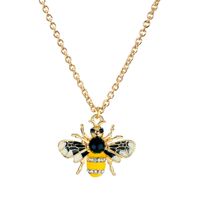 Neue Einfache Insektenanhänger Diamantlegierung Bienenhalskette Mode Wilde Schlüsselbein Kette Ornamente sku image 1