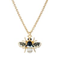 New Simple Insect Pendant Diamond Alloy Bee Necklace Fashion Wild Clavicle Chain Ornaments sku image 3