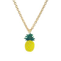 Simple Fashion  Rhinestone Alloy Fruit Christmas Series Necklace sku image 7