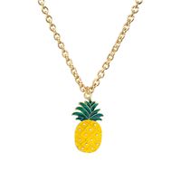 Simple Fashion  Rhinestone Alloy Fruit Christmas Series Necklace sku image 8