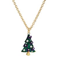 Simple Fashion  Rhinestone Alloy Fruit Christmas Series Necklace sku image 20