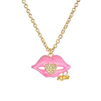 Simple Fashion  Rhinestone Alloy Fruit Christmas Series Necklace sku image 13