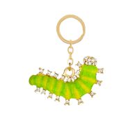 Creative Cute Fresh Diamond Alloy  Cartoon Butterfly Flamingo Animal Key Chain sku image 7