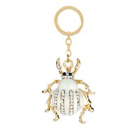 Creative Cute Fresh Diamond Alloy  Cartoon Butterfly Flamingo Animal Key Chain sku image 14