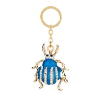 Creative Cute Fresh Diamond Alloy  Cartoon Butterfly Flamingo Animal Key Chain sku image 16