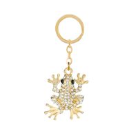 Creative Cute Fresh Diamond Alloy  Cartoon Butterfly Flamingo Animal Key Chain sku image 28