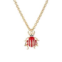 New Simple Animal Pendant Diamond Alloy Butterfly Bee Necklace sku image 14