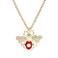 New Simple Animal Pendant Diamond Alloy Butterfly Bee Necklace sku image 27