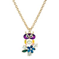 New Simple Animal Pendant Diamond Alloy Butterfly Bee Necklace sku image 3