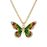 New Simple Animal Pendant Diamond Alloy Butterfly Bee Necklace sku image 31