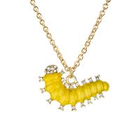 New Simple Animal Pendant Diamond Alloy Butterfly Bee Necklace sku image 6