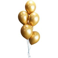 Fashion 12-inch Metal Color Thickened 2.8g Latex Balloon Birthday Wedding Party Layout Metal Chrome Red Balloon sku image 1