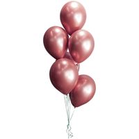 Fashion 12-inch Metal Color Thickened 2.8g Latex Balloon Birthday Wedding Party Layout Metal Chrome Red Balloon sku image 2