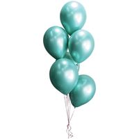 Fashion 12-inch Metal Color Thickened 2.8g Latex Balloon Birthday Wedding Party Layout Metal Chrome Red Balloon sku image 5