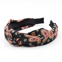 Retro Bohemian Water Drop Pattern Ethnic Headband Fabric Knotted Hair Accessories Wholesale sku image 2