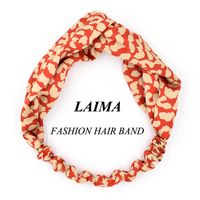 New Leopard Print Women Face Wash Street Exaggerated Fabric Headband Wholesale sku image 4