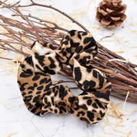 Retro Leopard Print Hair Ring Creative Ponytail Leopard Rubber Band Head Rope Wholesale sku image 1