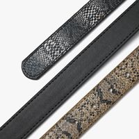 New  Buckle Retro Snake Pattern Decorative Belt main image 5