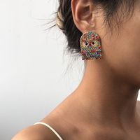 Mode Übertrieben Diamant Lustig Heiß Verkauft Interessante Legierung Ohrringe Für Frauen main image 3