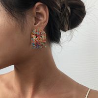 Mode Übertrieben Diamant Lustig Heiß Verkauft Interessante Legierung Ohrringe Für Frauen main image 4