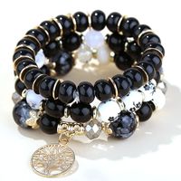 Trend Simple Metal Tree Of Life Candy Beads Multi-layer Fashion Bracelet main image 7