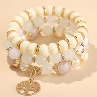 Trend Simple Metal Tree Of Life Candy Beads Multi-layer Fashion Bracelet main image 10