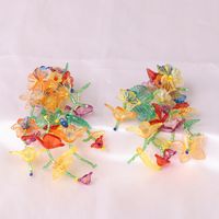 Hand-woven Flower Tassel Exaggerated Small Flower Fashion Wild Women's Earrings main image 4
