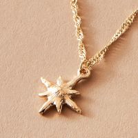 New Snowflake Simple And Versatile Five-pointed Star Alloy Clavicle Chain Long Money For Women main image 5