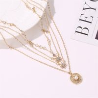 New 4-layer Six-pointed Ladies Long Multi-layer Star Alloy Pendant Necklace Sweater Chain Wholesale main image 4